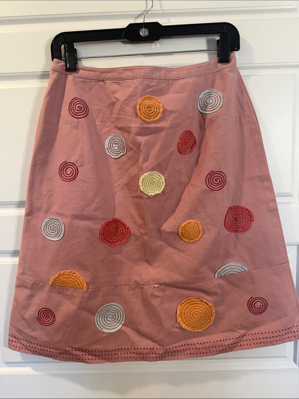 Vintage Boden circles cotton canvas skirt 12 - Picture 6 of 6
